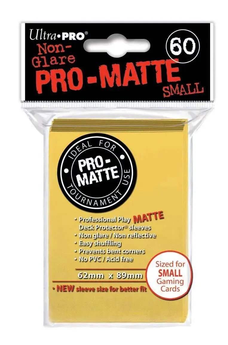 Deck Protectors Pro Matte Small Yellow 60 Count Pack - ToylandEU