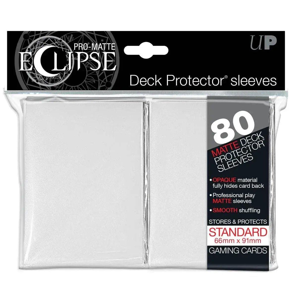 Deck Protectors Pro Matte Eclipse White Pack 80 Sleeves - ToylandEU™