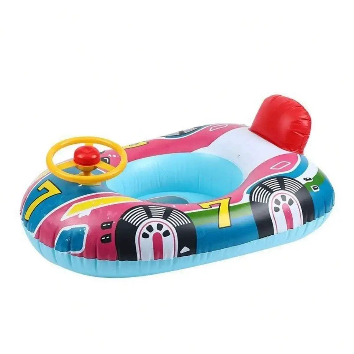 Baby Swimming Ring Pool Inflatable Float Seat Cute Car Design Summer Indoor Outdoor Water Inflatable Toys Swim Ring Accessories - ToylandEU