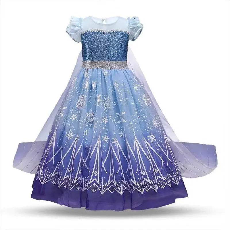 Deluxe Elsa Anna Mesh Princess Costume Toyland EU - ToylandEU™