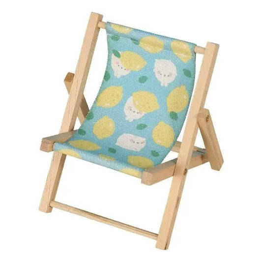 Deluxe Doll Chair Accessory Wooden Beach Recliner For Dolls - ToylandEU