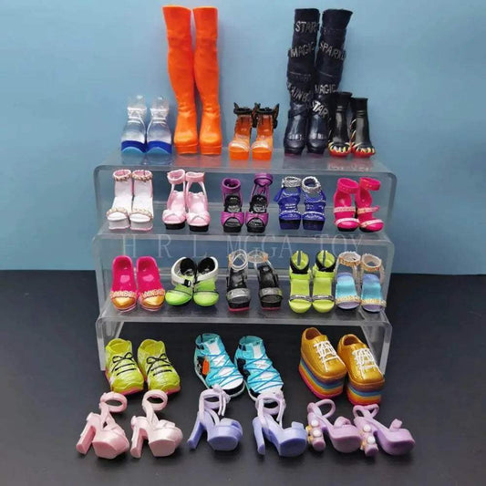 Deluxe Doll Shoes 3D Rainbow School Shoes Toyland EU - ToylandEU™