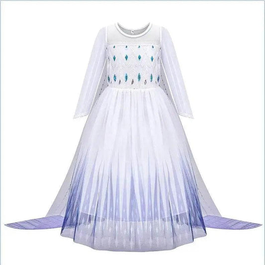 Deluxe Elsa Anna Mesh Princess Costume Toyland EU - ToylandEU™