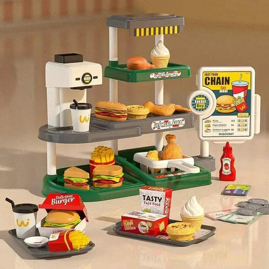 Deluxe Fast Food Pretend Play 71 Toy Set Toyland EU - ToylandEU™