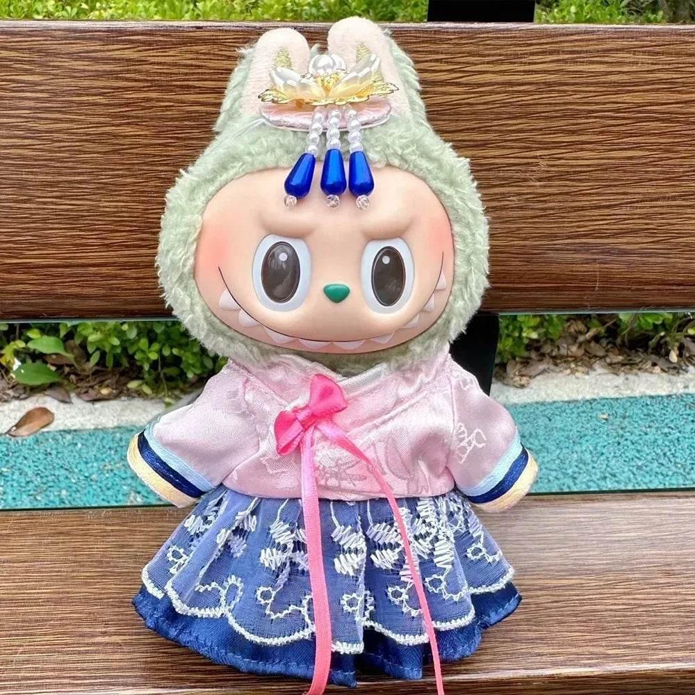 Deluxe Plush Doll Clothes Hanbok Dress For Labubu Dolls - ToylandEU