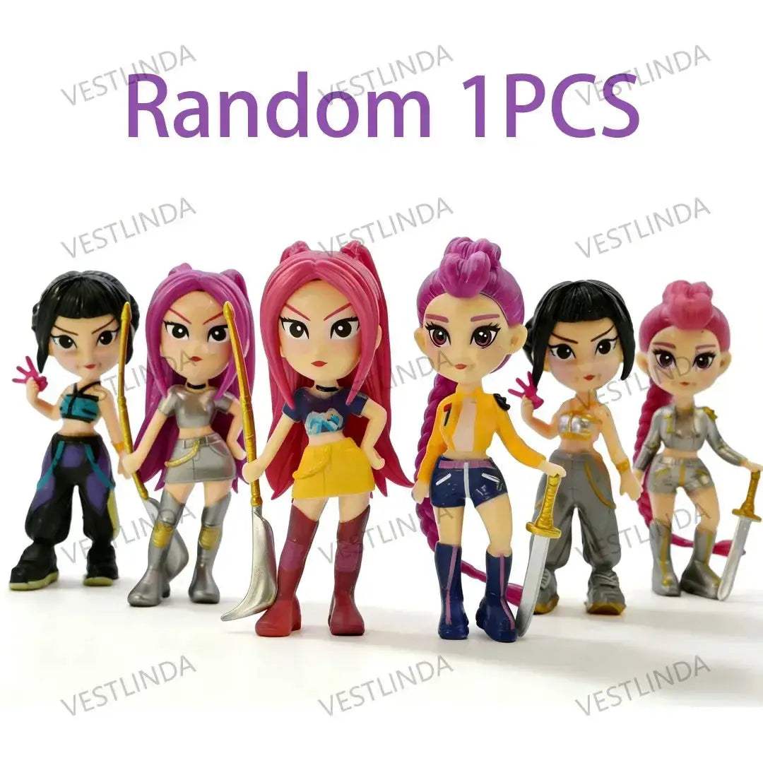 Demon Hunter Action Figures Anime Collectibles Set Rumi Mira Zoey - ToylandEU