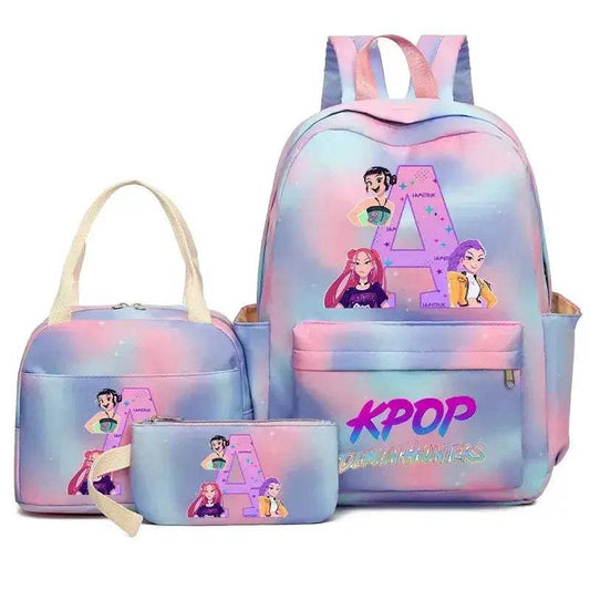 Demon Hunters Durable Nylon Backpack Lunch Bag Set - ToylandEU™