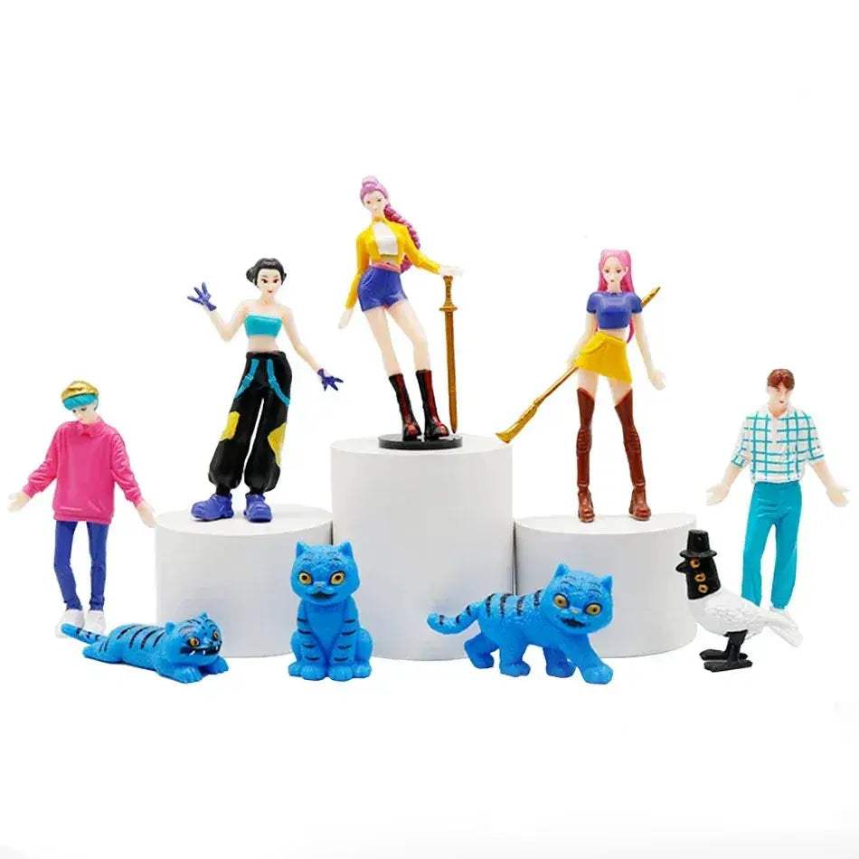 Demon Hunters Kpop Anime Figurine Set For Desk Decor - ToylandEU