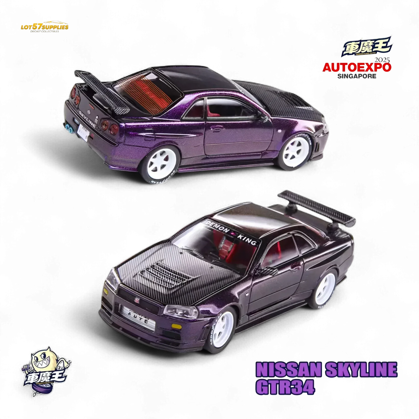 Demon King Auto Nissan GTR34 Chameleon 1:64 - ToylandEU