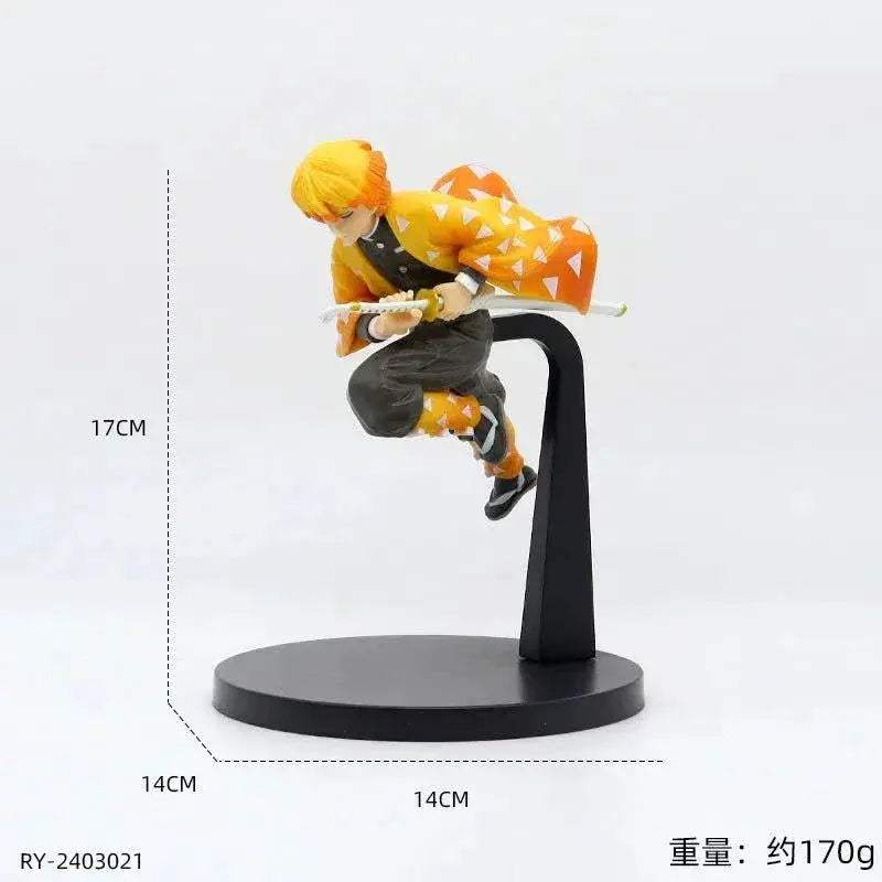 Demon Slayer Action Figures Tanjirou Nezuko Zenitsu Kanroji Mitsuri Muichirou Uzui Anime Figurines - ToylandEU