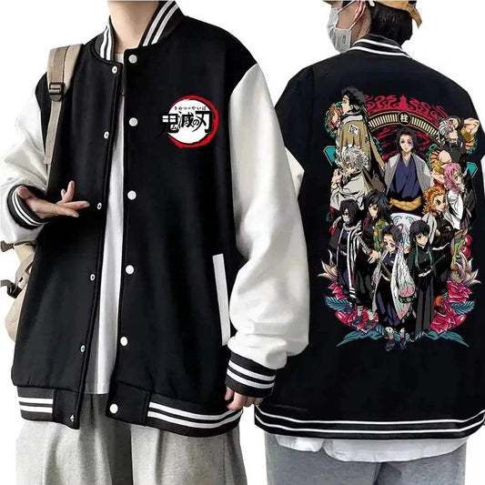 Demon Slayer Baseball Jacket Bandai Collaboration Art - ToylandEU™
