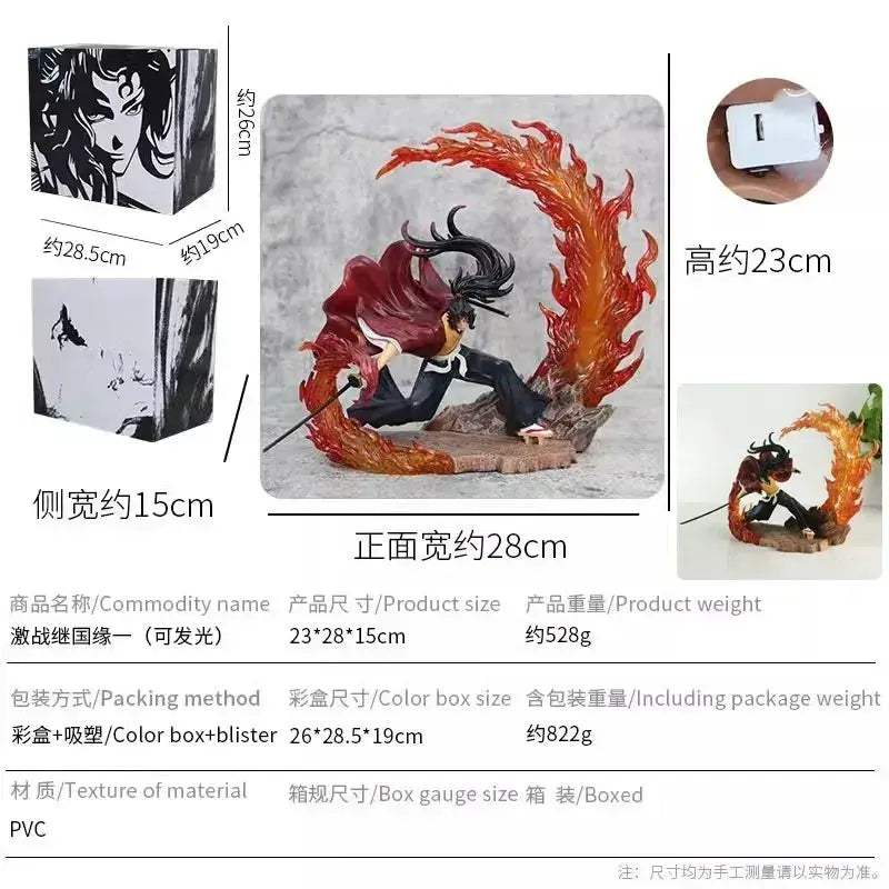 Demon Slayer Glowing Yoriichi Vs Kokushibo Battle Form Figure - ToylandEU