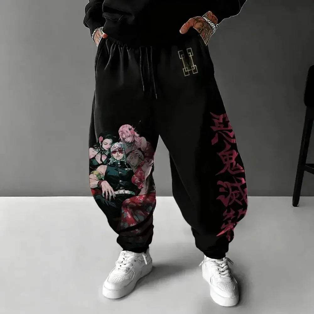 Demon Slayer Unisex Harajuku Pure Cotton Anime Pants - ToylandEU