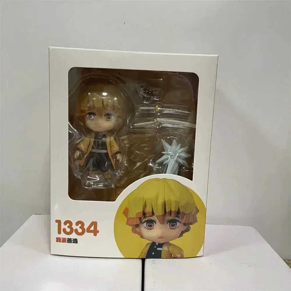 Demon Slayer Mini Anime Figurines, Inosuke, Tanjirou, Nezuko, Zenitsu, Giyuu, Regoukou, Tengen, Cute Kawaii Chibi Kimetsu no Yaiba 10 cm - CLOUDANIMESTUDIO
