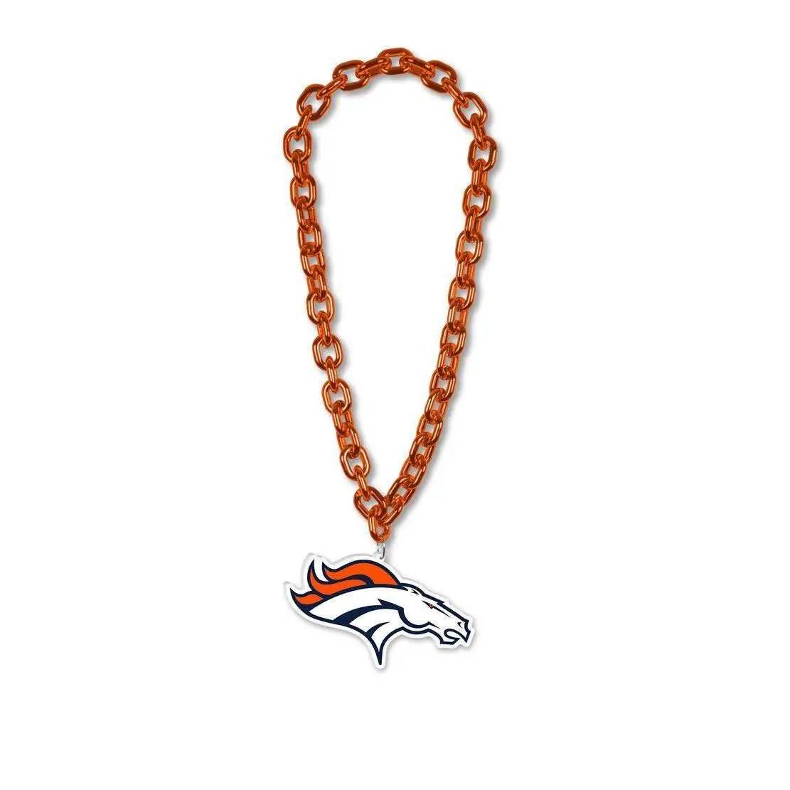 Denver Broncos Big Chain Necklace With Foam Logo Game Day - ToylandEU™