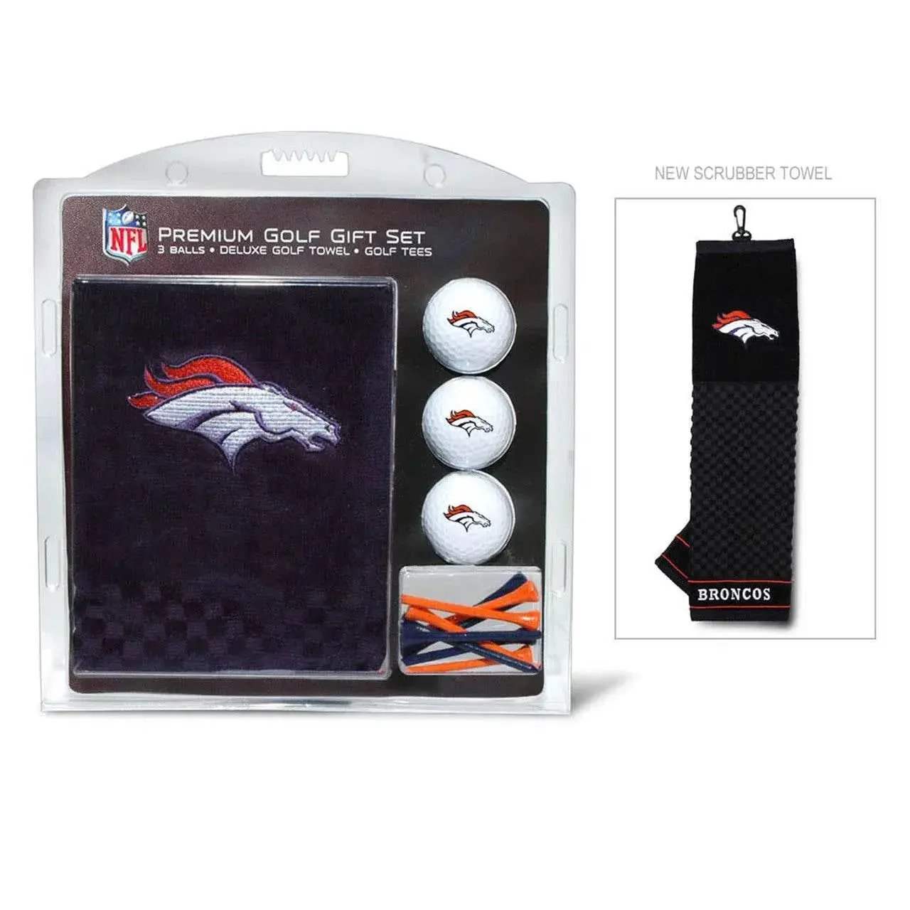 Denver Broncos Golf Gift Set With Embroidered Towel - ToylandEU™