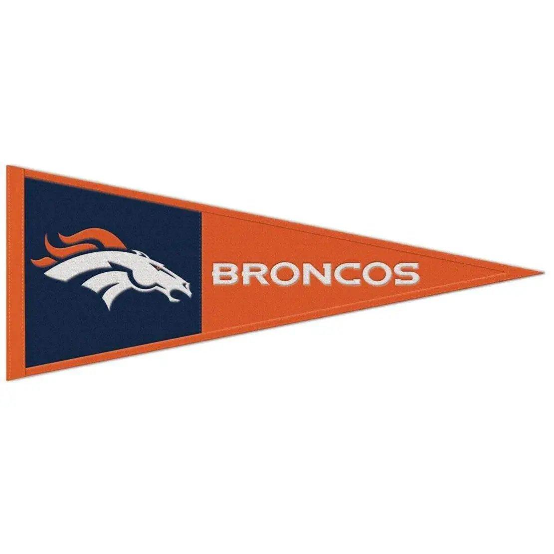 Denver Broncos Pennant Wool 13x32 Inches By Wincraft - ToylandEU™