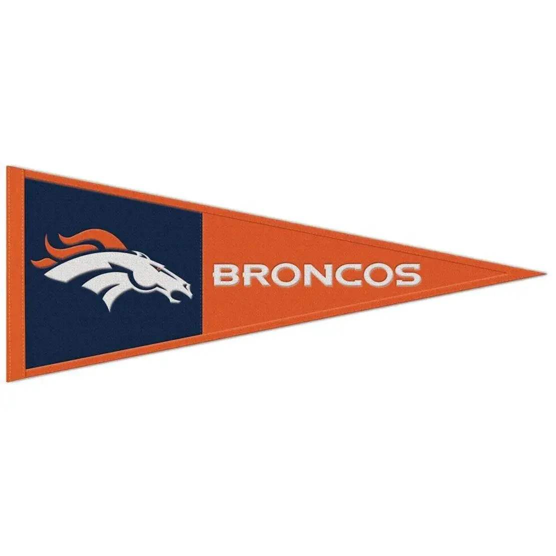 Denver Broncos Pennant Wool 13x32 Inches By Wincraft - ToylandEU™