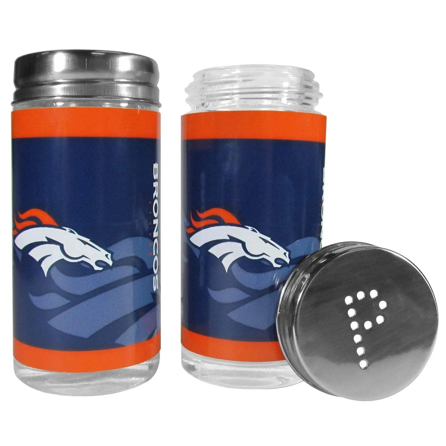 Denver Broncos Tailgater Glass Salt And Pepper Shaker Set - ToylandEU™
