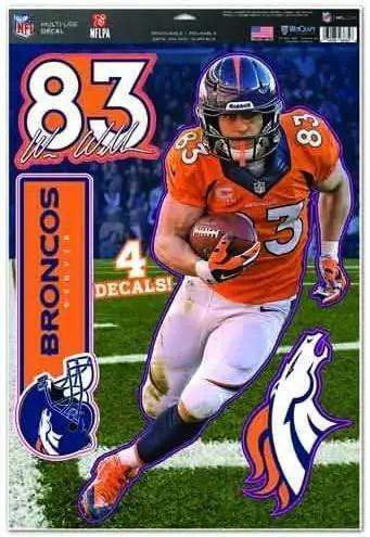 Denver Broncos Wes Welker Decal Multi Use Cling 5x6 - ToylandEU™