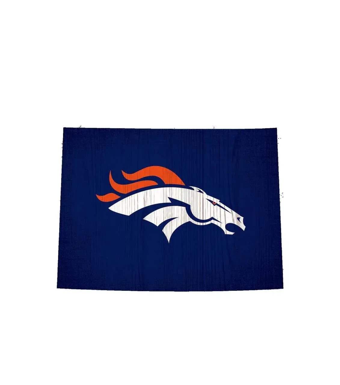 Denver Broncos Wood Sign 12 Inch Team Color State Shape - ToylandEU™