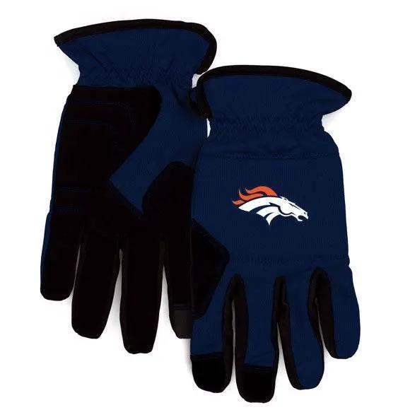 Denver Broncos Work Gloves Padded Durable Grip For Tasks - ToylandEU™