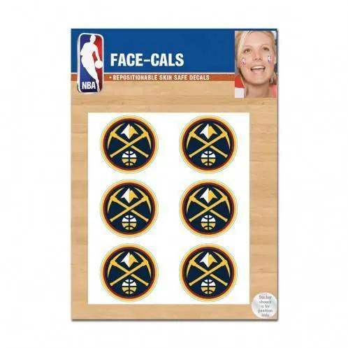 Denver Nuggets Face Tattoo Decals Waterless Peel And Stick - ToylandEU™