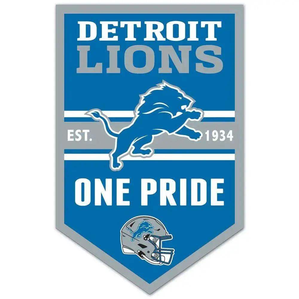 Detroit Lions 11x17 Wood Sign Chevron Display Fan Cave - ToylandEU™