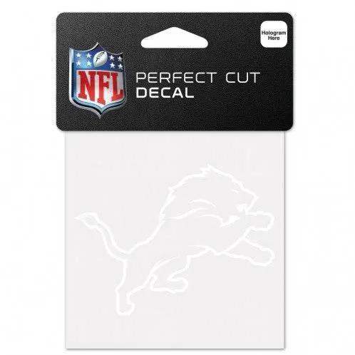 Detroit Lions Decal 4x4 Perfect Cut White Vinyl Sticker - ToylandEU