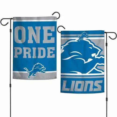 Detroit Lions Flag Garden Style Two Sided Slogan 12x18 - ToylandEU™
