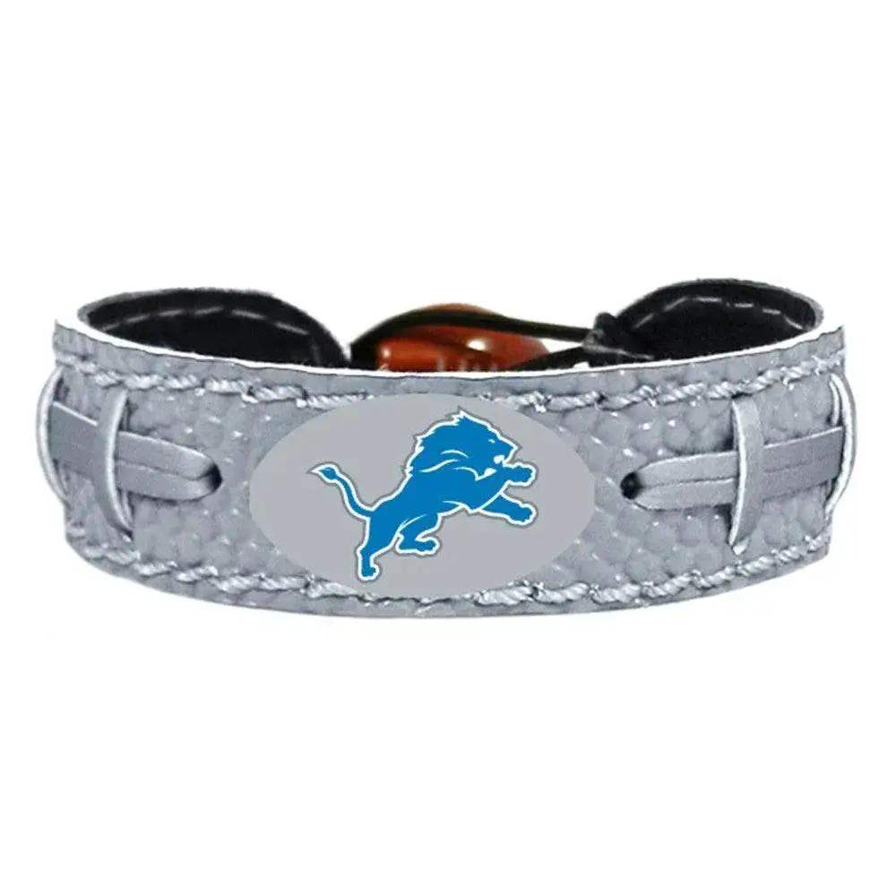 Detroit Lions Leather Bracelet with Ceramic Bead Adjustable - ToylandEU™