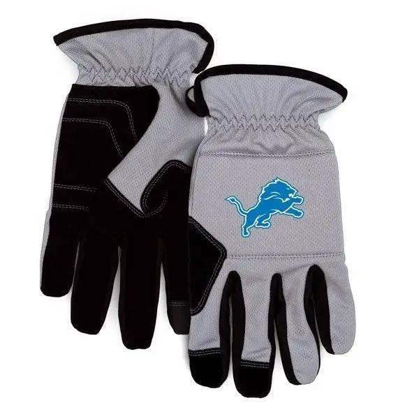 Detroit Lions Padded Work Glove With Moisture Wicking Grip - ToylandEU™