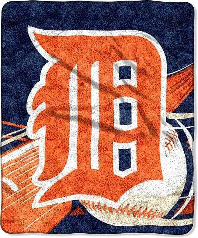 Detroit Tigers Blanket 50x60 Sherpa Big Stick Design - ToylandEU™
