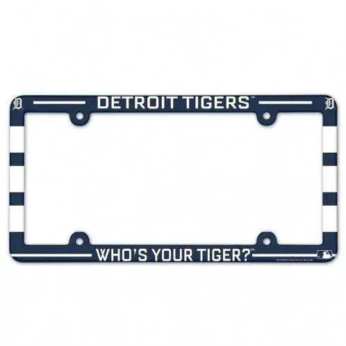 Detroit Tigers License Plate Frame Plastic Full Color Style - ToylandEU