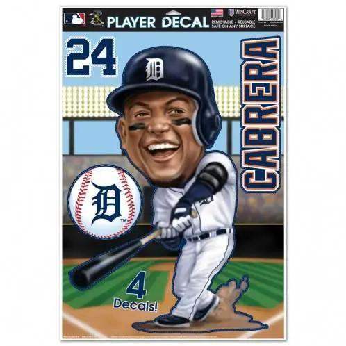 Detroit Tigers Miguel Cabrera Caricature Decal 11x17 - ToylandEU™