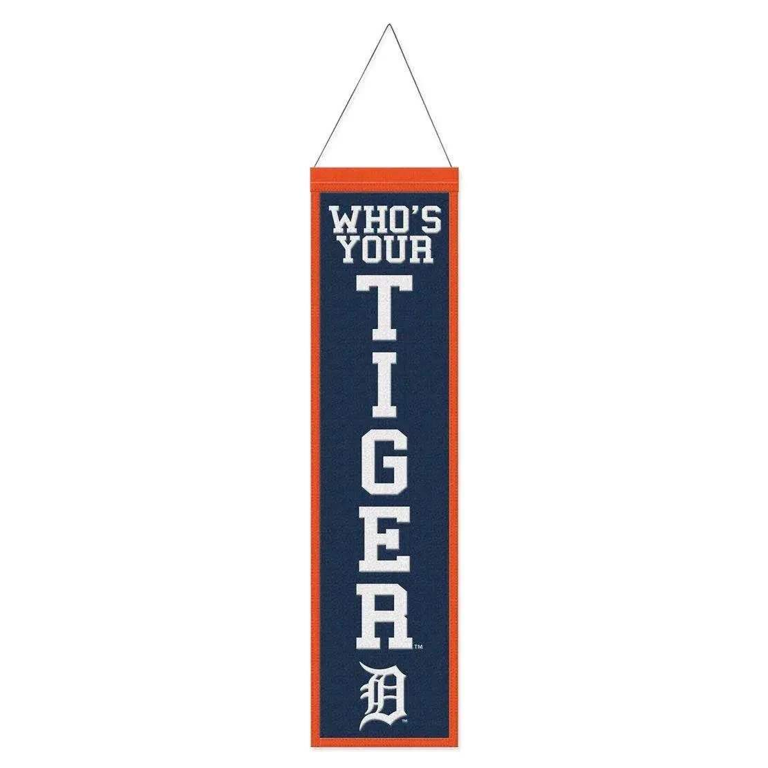 Detroit Tigers Wool Banner 8x32 Heritage Slogan Design - ToylandEU™