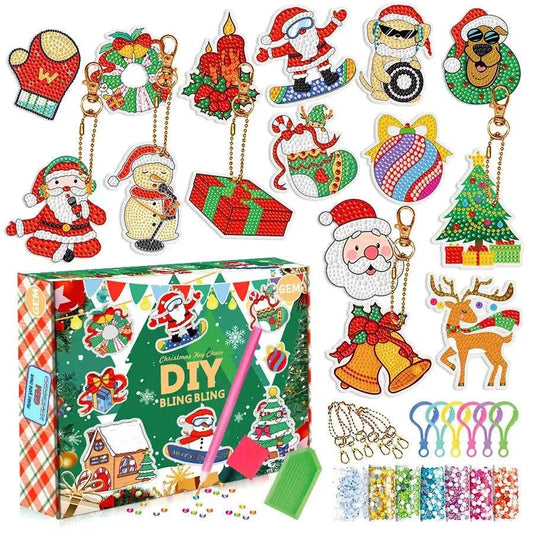 Diamond Painting Keychain Kit For Kids Sparkling Diy - ToylandEU™