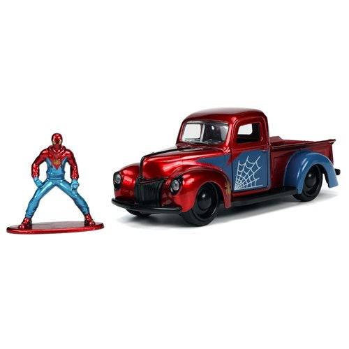 Die Cast 1941 Ford Pickup With Proto Suit SpiderMan Figure - ToylandEU