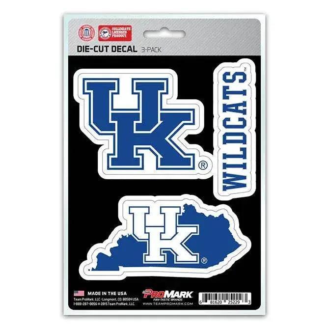 Kentucky Wildcats Die Cut Decal Premium Clear Vinyl 3 Pack - ToylandEU™