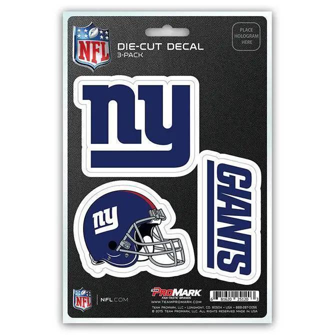 New York Giants Die Cut Decals 3 Pack Premium Vinyl - ToylandEU™