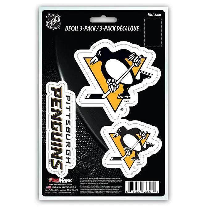 Pittsburgh Penguins Die Cut Decals 3 Pack Premium Vinyl - ToylandEU™