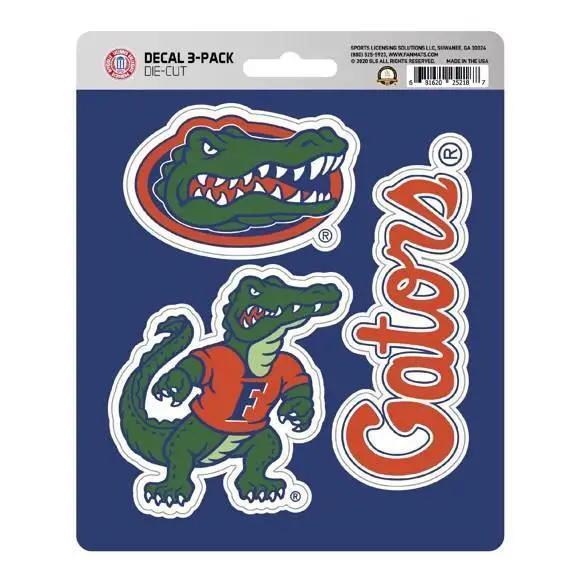 Florida Gators Die Cut Decal Pack 3 Adhesive Laminated USA - ToylandEU™