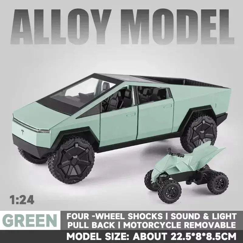 Diecast Alloy Cybertruck Model Car For Kids Gift Durable Metal - ToylandEU