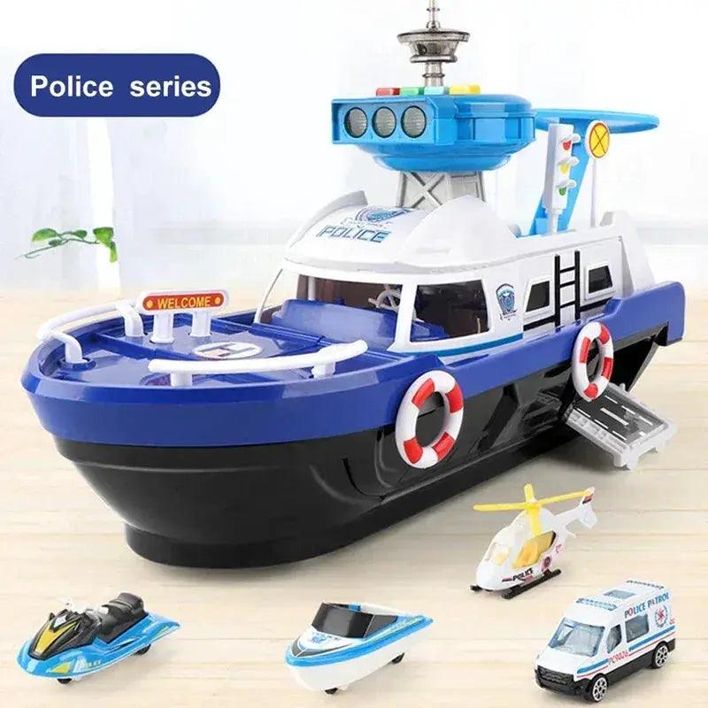 Diecast Boat Toy With Lights And Music For Kids Gift - ToylandEU™