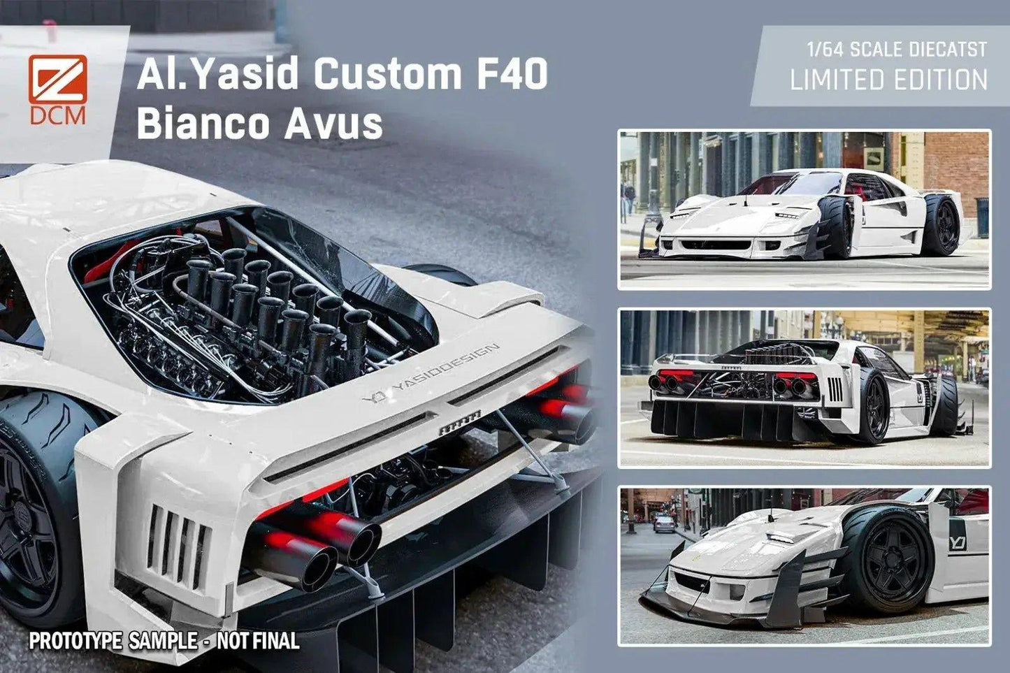 DCM Ferrari F40 AI Yasid White 1:64 - ToylandEU™