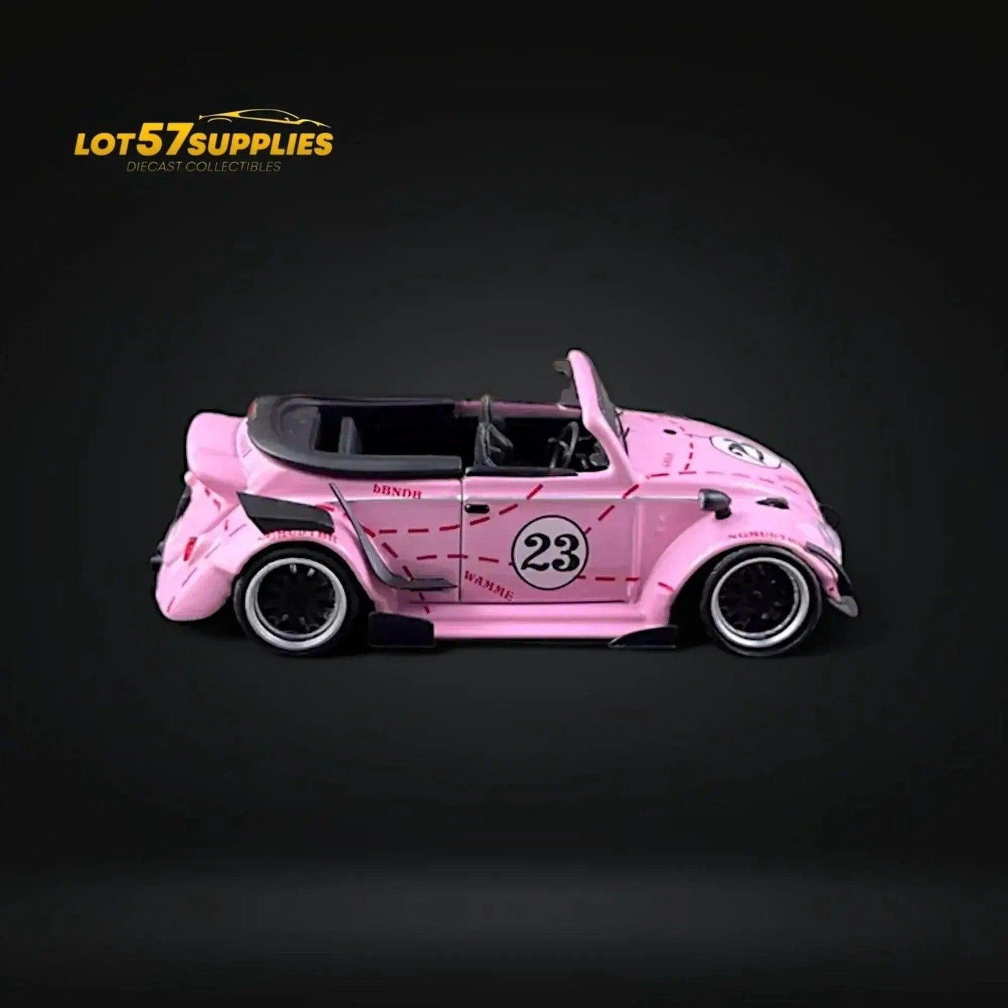 HKM Model VW Beetle Pink Pig Livery 1:64 - ToylandEU™