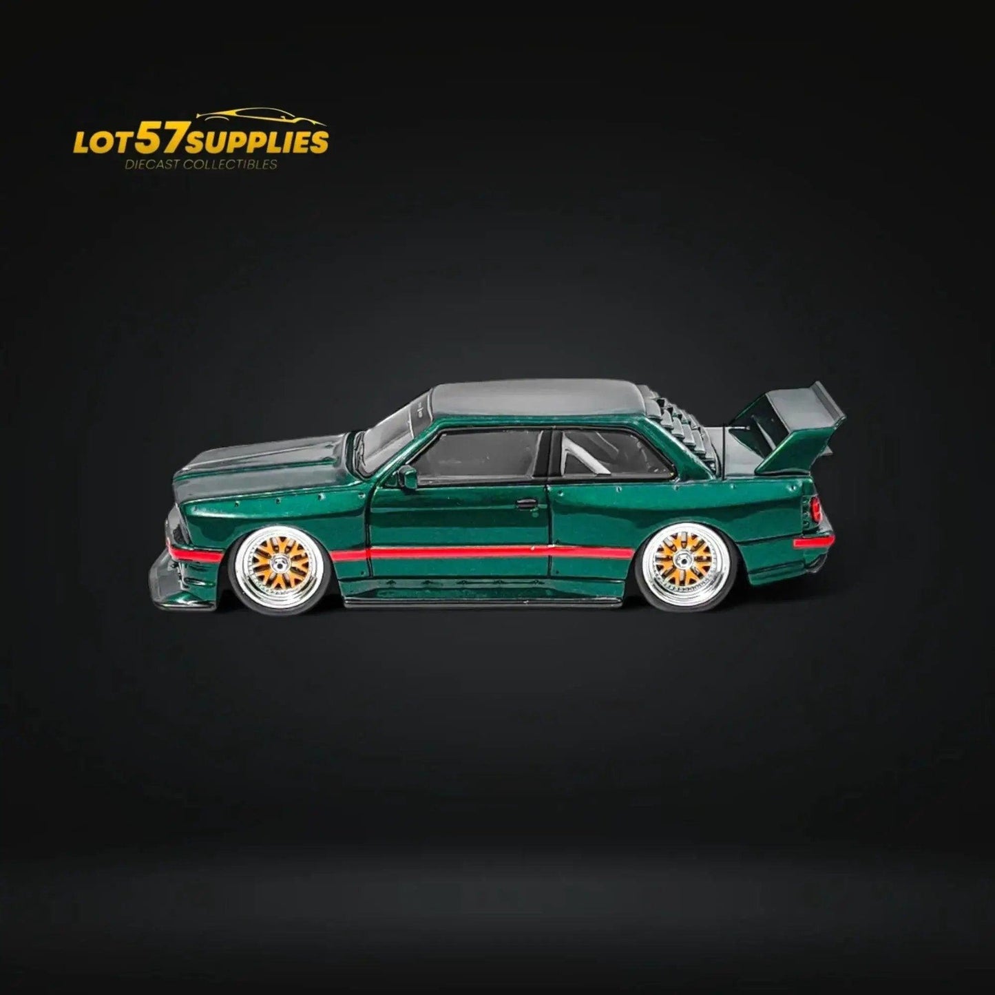 NA BMW E30 Wide-Body Green 1:64 - ToylandEU™