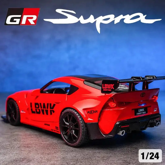 Diecast Car Model 1:22 Scale Alloy Toyota Supra for Desk Display Gift - ToylandEU
