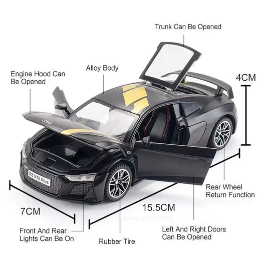 Diecast Car Model | 1:32 Pull Back With Lights | Toylandeu™