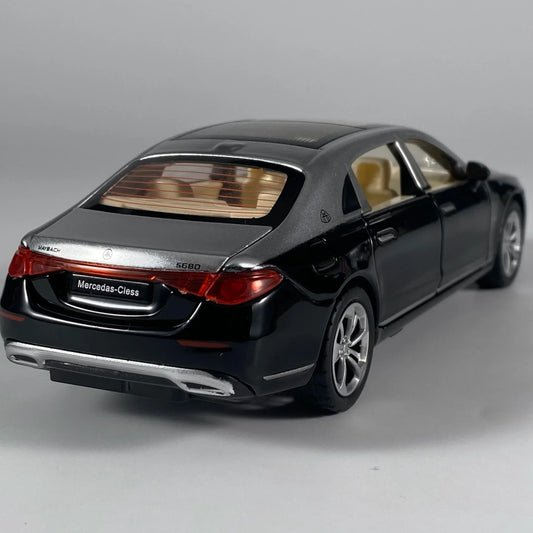 Diecast Car Model 1 To 32 Benz Maybach S680 Sound Light For Collectors - ToylandEU